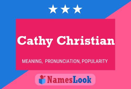 ملصق اسم Cathy Christian