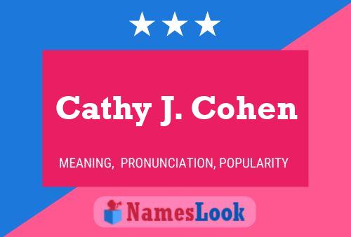 ملصق اسم Cathy J. Cohen