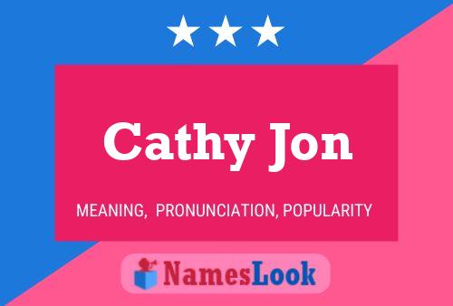 ملصق اسم Cathy Jon