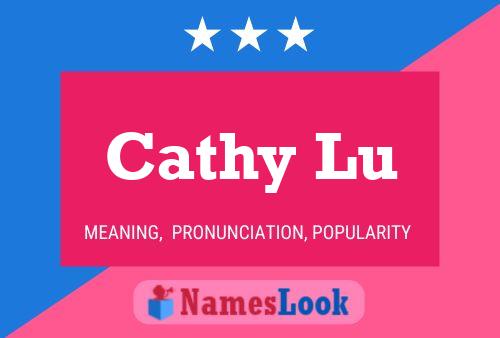 ملصق اسم Cathy Lu