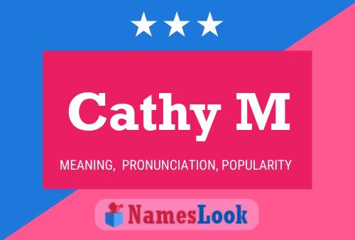 ملصق اسم Cathy M