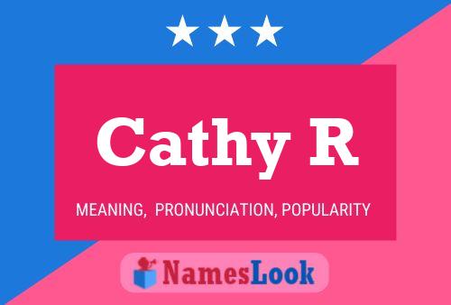 ملصق اسم Cathy R