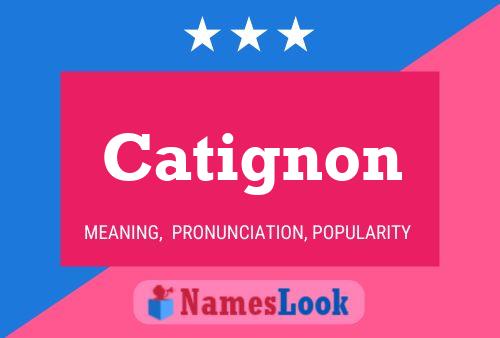 ملصق اسم Catignon