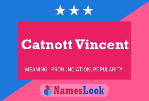 ملصق اسم Catnott Vincent