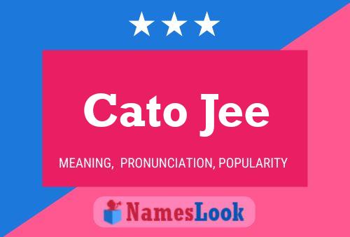 ملصق اسم Cato Jee