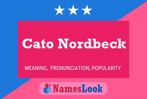 ملصق اسم Cato Nordbeck