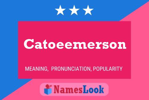 ملصق اسم Catoeemerson