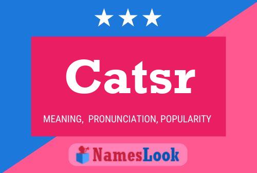 ملصق اسم Catsr