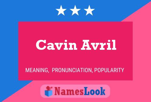 ملصق اسم Cavin Avril