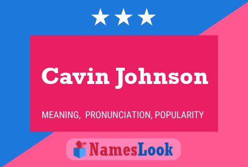 ملصق اسم Cavin Johnson