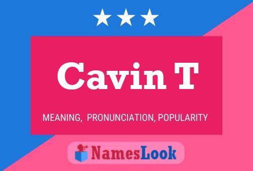 ملصق اسم Cavin T