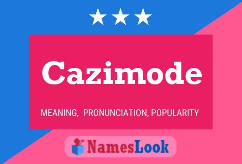 ملصق اسم Cazimode