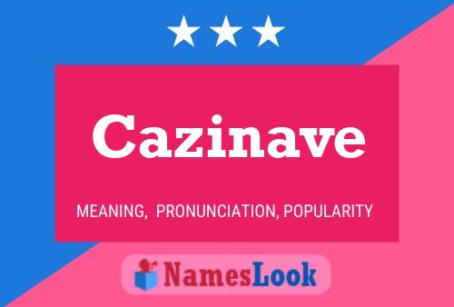 ملصق اسم Cazinave