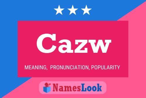 ملصق اسم Cazw