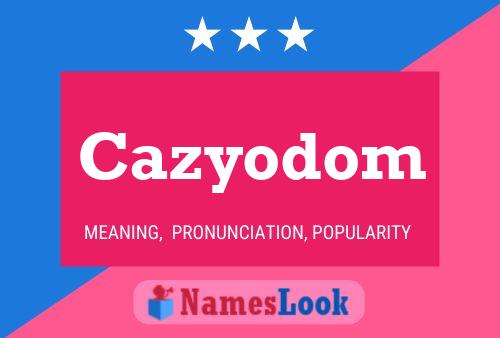 ملصق اسم Cazyodom