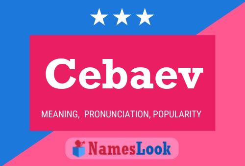 ملصق اسم Cebaev