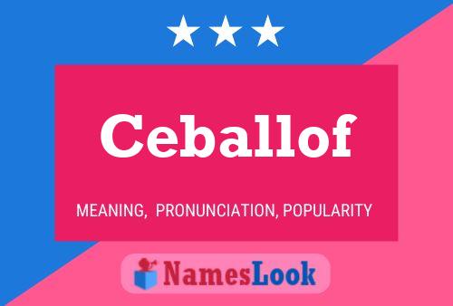 ملصق اسم Ceballof