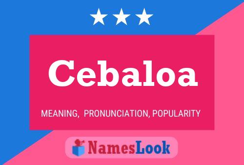 ملصق اسم Cebaloa