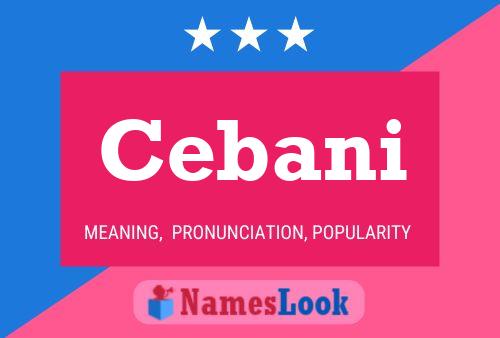 ملصق اسم Cebani