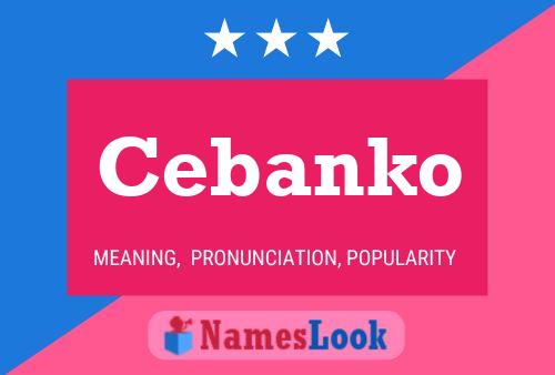 ملصق اسم Cebanko