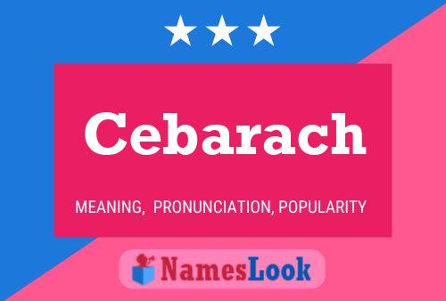 ملصق اسم Cebarach