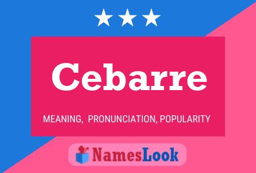 ملصق اسم Cebarre