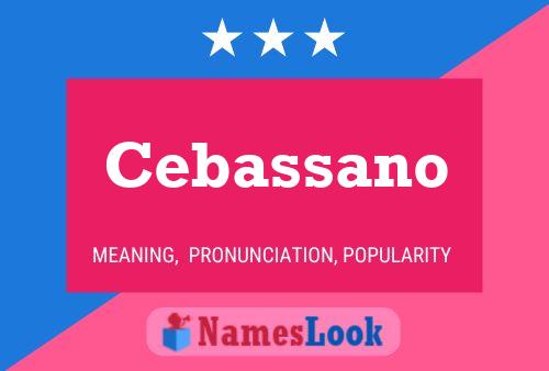 ملصق اسم Cebassano