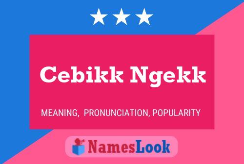 ملصق اسم Cebikk Ngekk