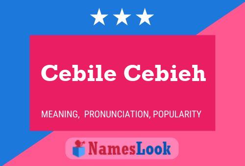 ملصق اسم Cebile Cebieh