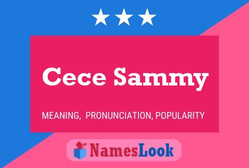 ملصق اسم Cece Sammy