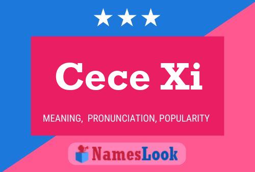 ملصق اسم Cece Xi