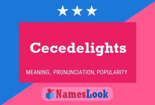 ملصق اسم Cecedelights