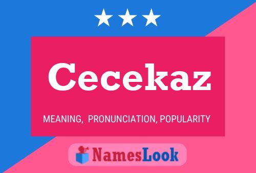 ملصق اسم Cecekaz