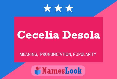 ملصق اسم Cecelia Desola