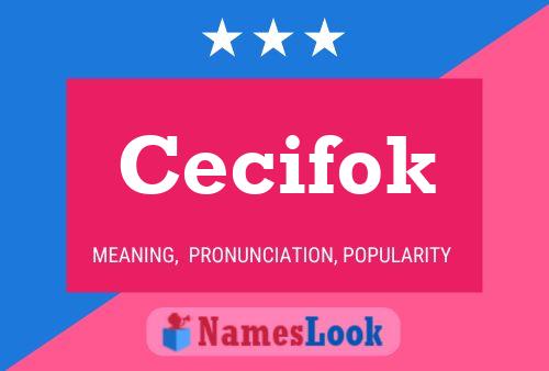 ملصق اسم Cecifok