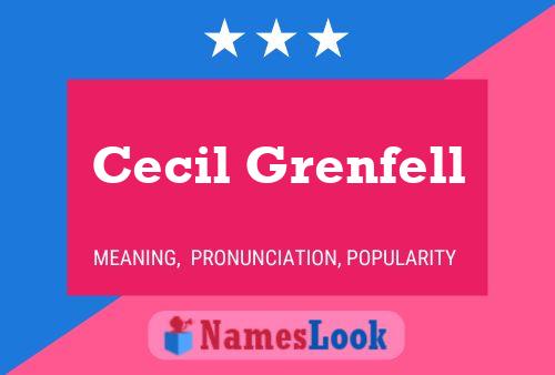 ملصق اسم Cecil Grenfell