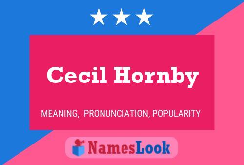 ملصق اسم Cecil Hornby