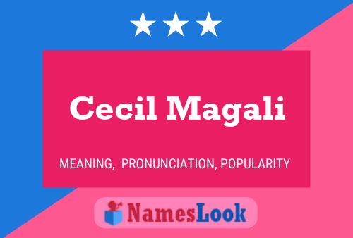 ملصق اسم Cecil Magali