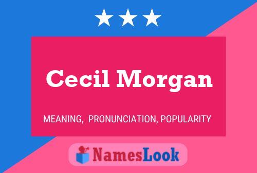 ملصق اسم Cecil Morgan