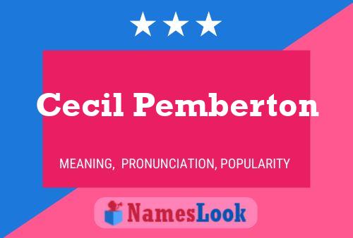 ملصق اسم Cecil Pemberton