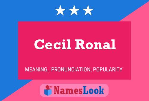 ملصق اسم Cecil Ronal