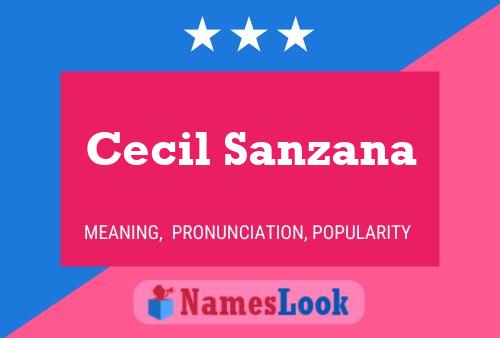 ملصق اسم Cecil Sanzana