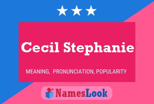 ملصق اسم Cecil Stephanie