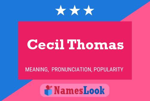 ملصق اسم Cecil Thomas