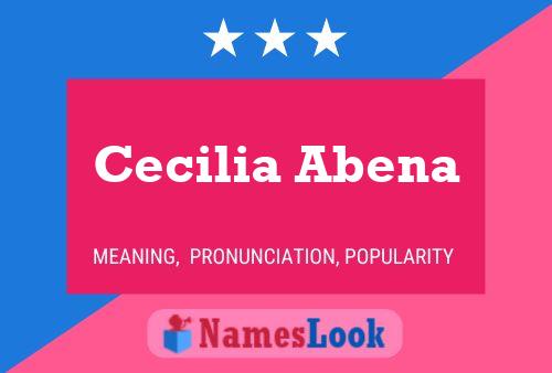 ملصق اسم Cecilia Abena