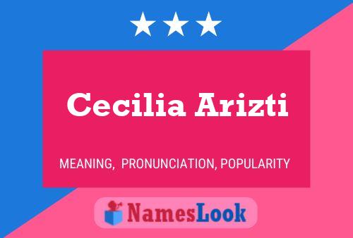 ملصق اسم Cecilia Arizti