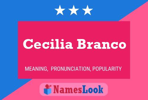 ملصق اسم Cecilia Branco