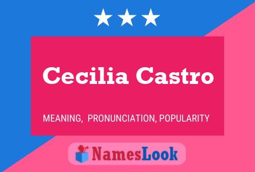 ملصق اسم Cecilia Castro