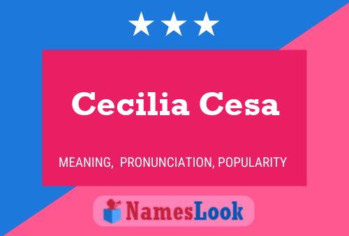 ملصق اسم Cecilia Cesa