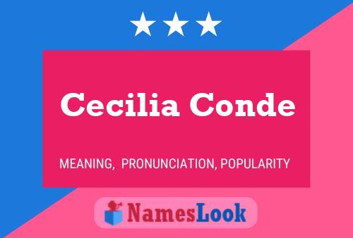 ملصق اسم Cecilia Conde